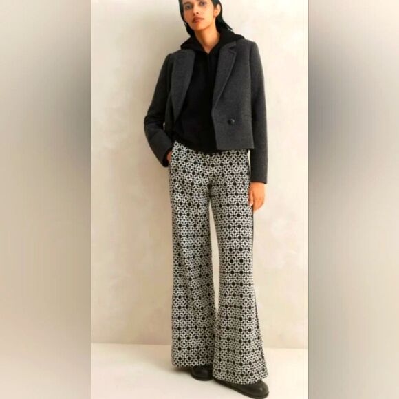 ME+EM Travel Tailoring Graphic Jacquard Trouser size 10